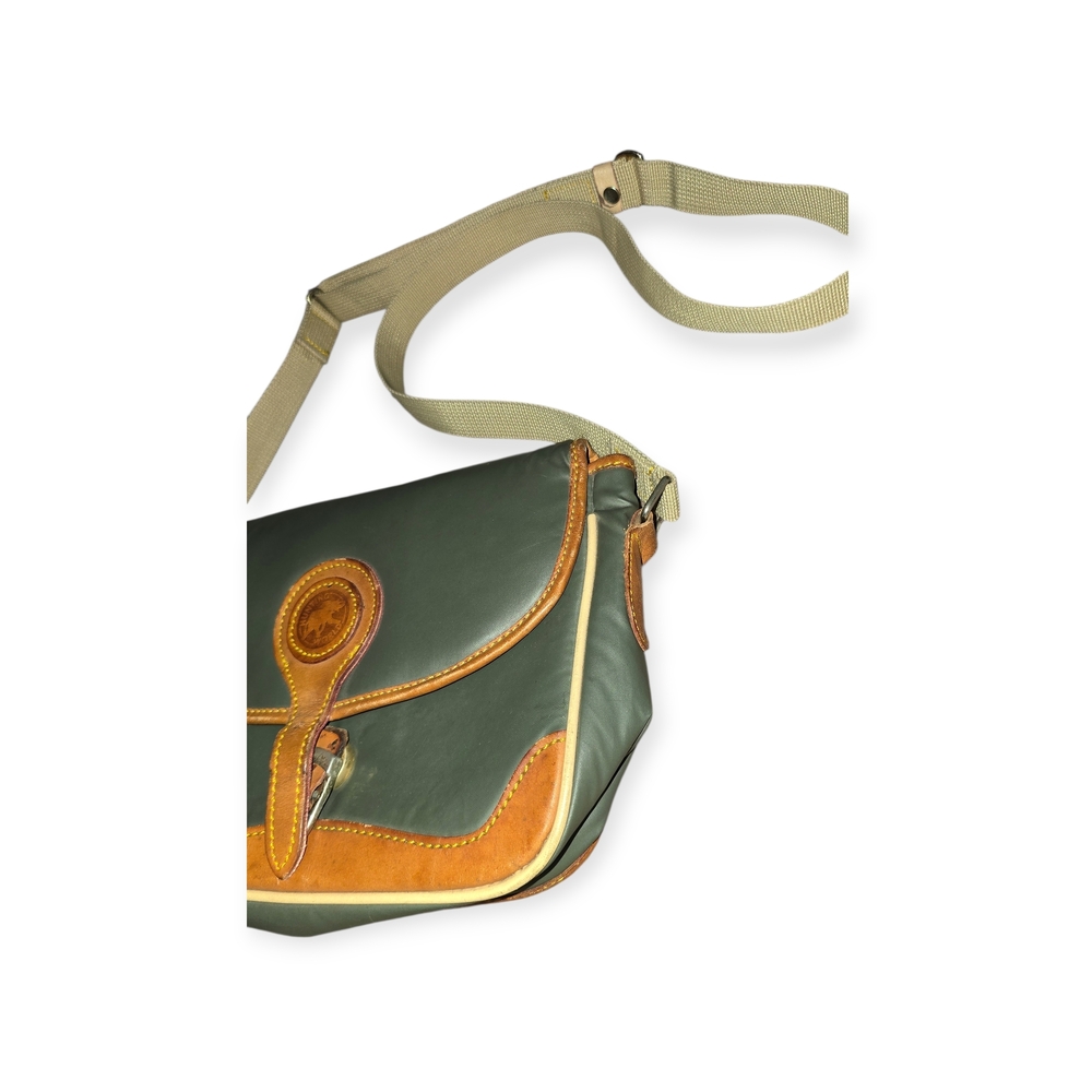 Vintage Hunting World Olive and Tan Crossbody Bag - Picture 3 of 9